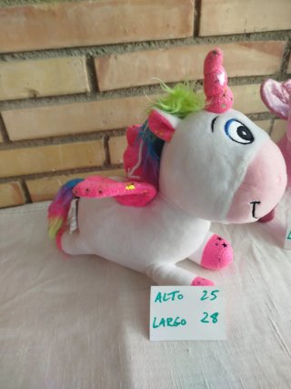 Unicornios peluche  Blanco y Rosa