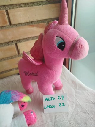 Unicornios peluche  Blanco y Rosa