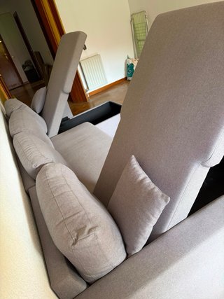 Sofá-cama doble chaiselongue con arcones