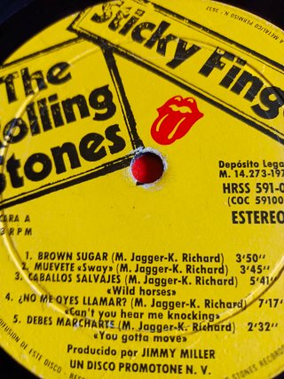 Rolling Stones Sticky Fingers España 71