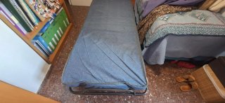 Cama Plegable Drom con Colchón Azul