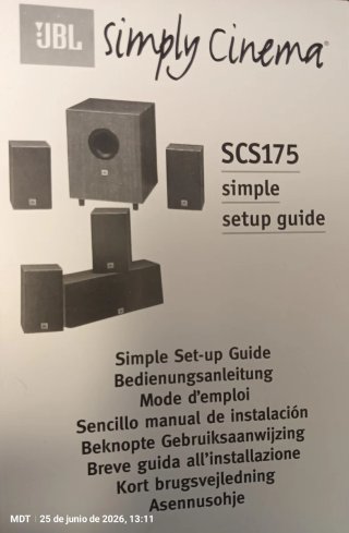 Altavoces JBL SCS175 Simply Cinema 5.1