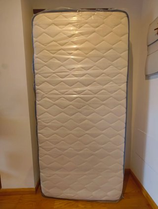 Colchón 90x190 + Somier Plegable 80x200