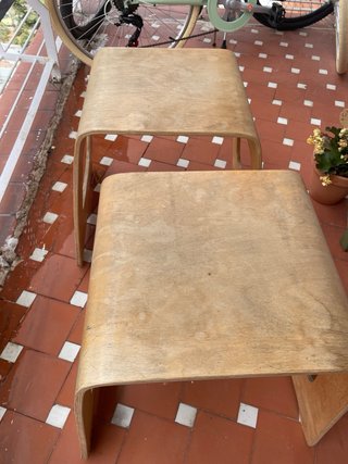 Taburetes Ikea Bengthåkan Madera vintage