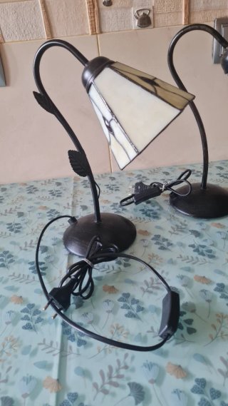 Pareja de lámparas de noche tifanis