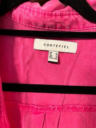 Camisa Cortefiel rosa talla XL
