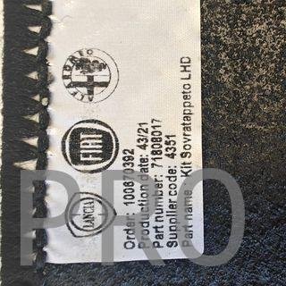 JUEGO ALFOMBRILLAS FIAT / CITROEN / PEUGEOT NUEVO