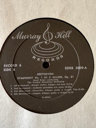 Vinilo Beethoven 9 Sinfonías Josef Krips