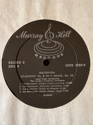 Vinilo Beethoven 9 Sinfonías Josef Krips