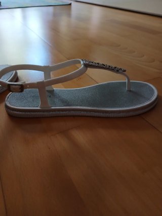 Sandalias plateadas mujer talla 40