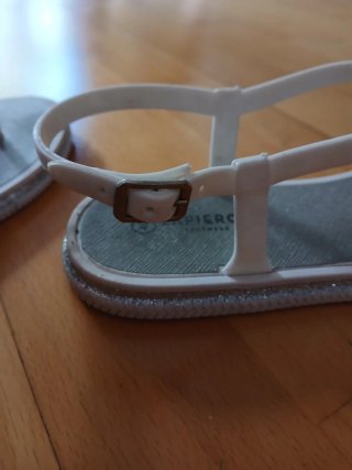 Sandalias plateadas mujer talla 40