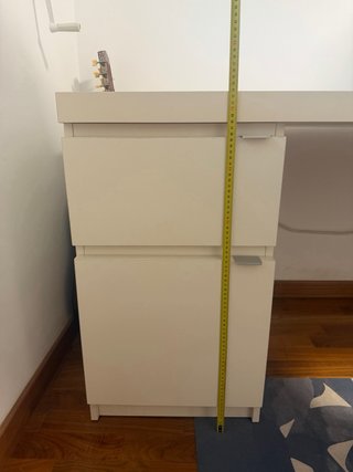 Escritorio blanco con cajones MALM
