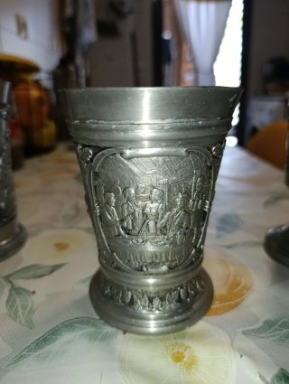 Vasos de peltre (Zinn) - Set de 3
