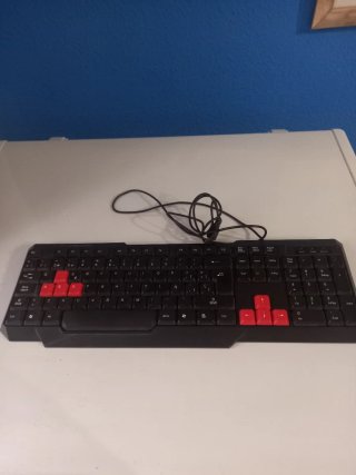 Teclado Gaming MARS Negro y Rojo
