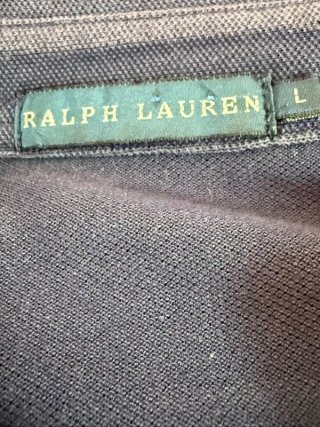 Ralph Lauren Polo Donna L Blu Cotone Piqué Logo