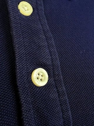 Ralph Lauren Polo Donna L Blu Cotone Piqué Logo
