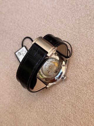 Hamilton Jazzmaster Open Heart reloj, negro, 42mm
