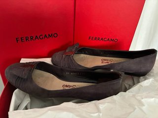 Bailarinas Salvatore Ferragamo Vara Bow Marrón