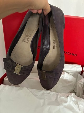 Bailarinas Salvatore Ferragamo Vara Bow Marrón