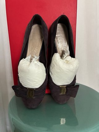 Bailarinas Salvatore Ferragamo Vara Bow Marrón