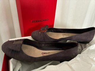 Bailarinas Salvatore Ferragamo Vara Bow Marrón