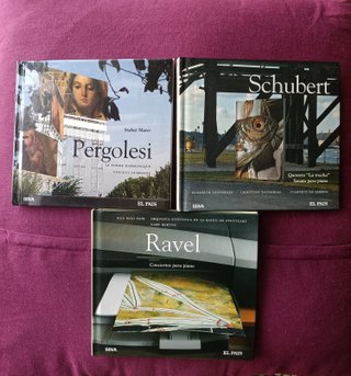 3 CD di musica classica: Pergolesi, Schubert, Ravel