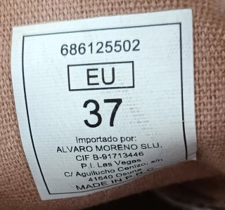 Zapatos Alvaro Moreno beige n°37