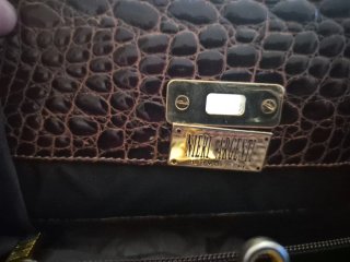 Borsa Neri Argenti vintage pelle coccodrillo
