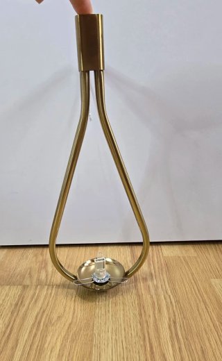 Aplique de pared dorado y cristal