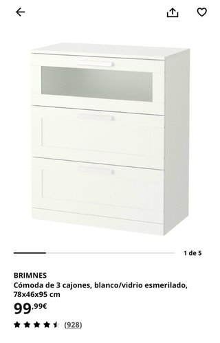 Cómoda Brimnes Ikea Blanca