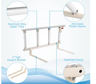 Barandilla plegable para cama adulto anticaídas