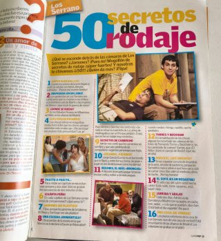 Revista Super Pop, especial Los Serrano