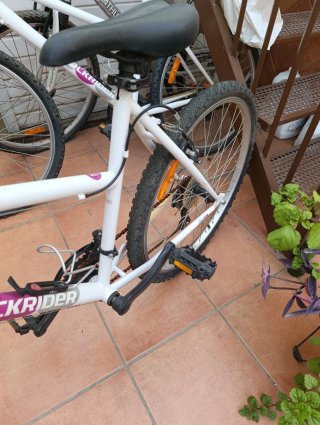 Bicicleta Rockrider Blanca