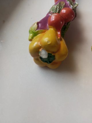 Posate da insalata con manici decorati