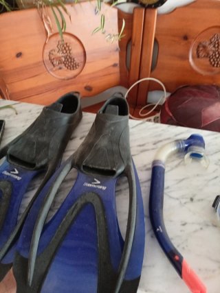 Aletas de natación Boomerang azules