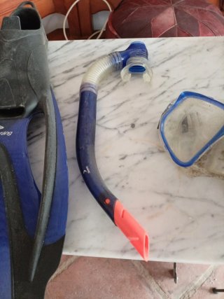 Aletas de natación Boomerang azules