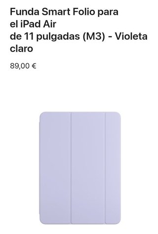 Apple Funda iPad Air 11" Smart - Violeta clara