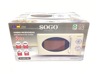 Microondas Sogo SS-890-BG Retro 20L 700W