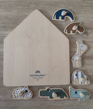 Puzzle madera animales Deer Friends