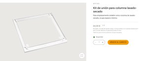 Kit di unione per lavatrice e asciugatrice Miele. NUOVO