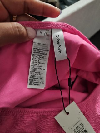 Traje de baño Calvin Klein una pieza rosa