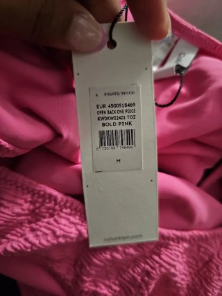Traje de baño Calvin Klein una pieza rosa