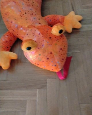 Peluche Gecko Gigante Naranja 1.90m