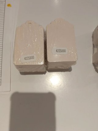 2 Paquetes Etiquetas Colgantes Cartón Beige