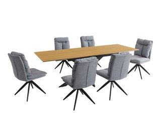 Mesa extensible Killer + conjunto de 4 sillas aiko