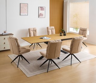Mesa extensible Killer + conjunto de 4 sillas aiko