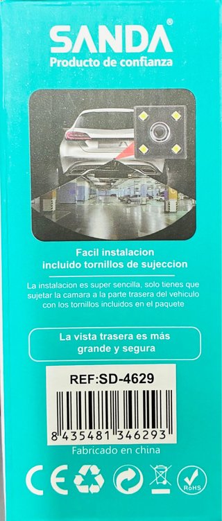 Cámara Coche Impermeable SANDA SD-4629 IP67