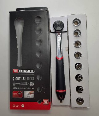 Juego Facom 1/2" S.4JE9PB