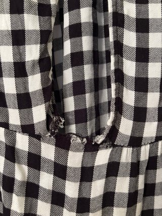 Camisa cuadros vichy manga larga Zara.