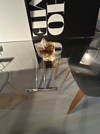 Perfume Dama Dorado y Plateado